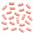 Pastel pink wrapped lolly resin charms - 10 piece pack