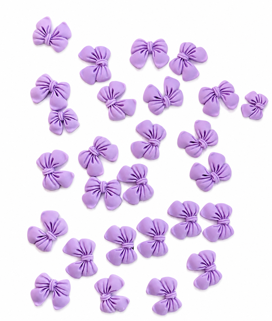 Lilac Bow Charms - 20 Piece Pack