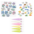 Ultimate Decoden Kit - Blue Jelly Friends and Seaside Cuties charm packs plus Frosted Glue